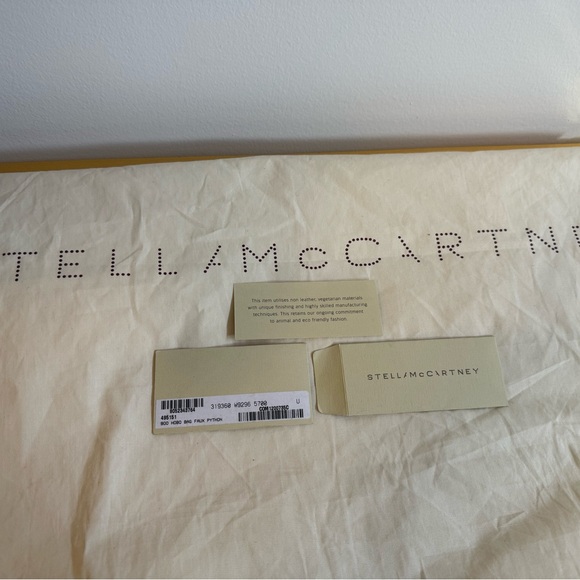 Stella McCartney Vegan Leather Python Hobo Bag - Made in Italy - Picture 7 of 8